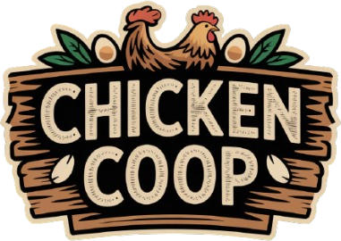 Wooden chicken coop